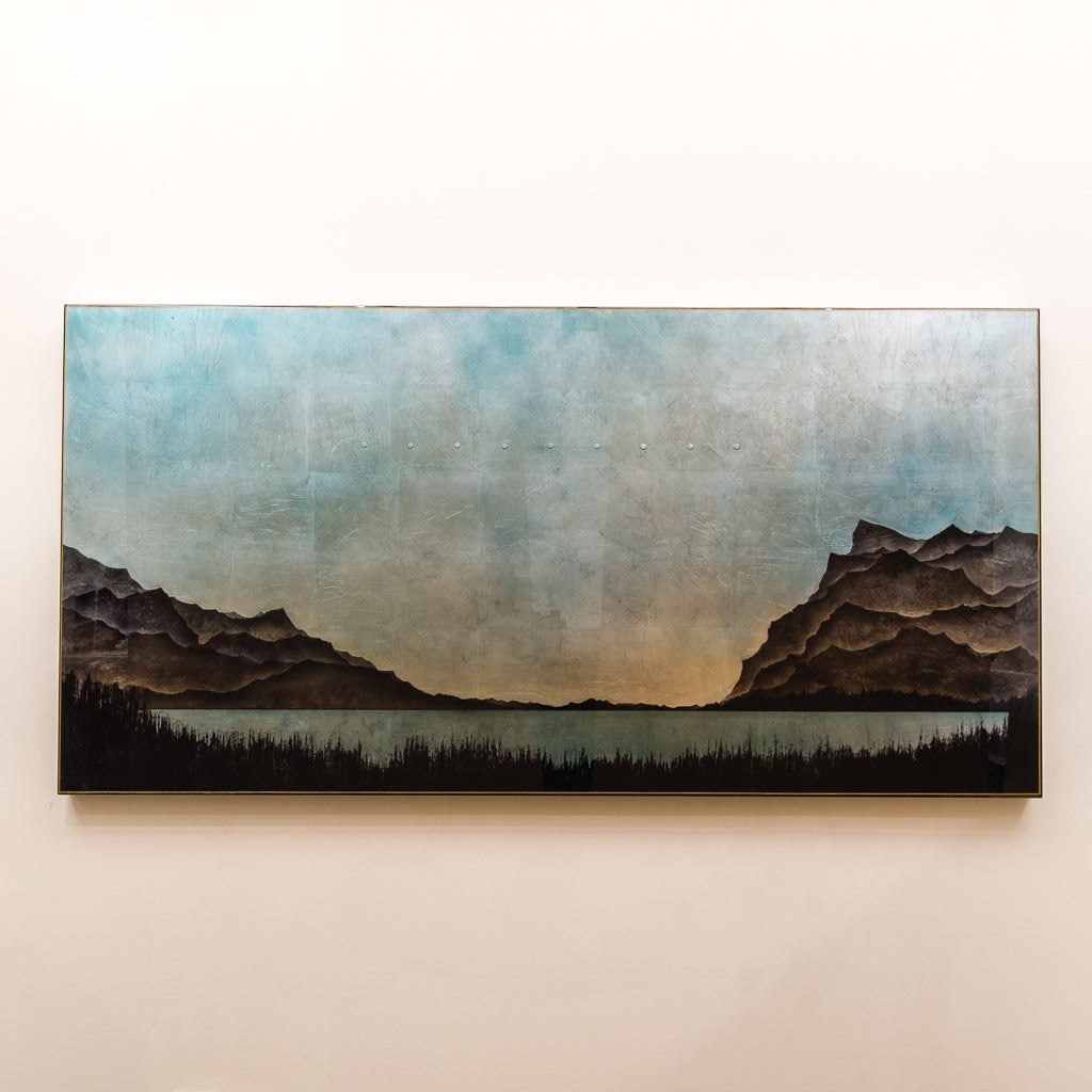 The Still of Evening | 31.5" x 63 mixed media on panel David Graff