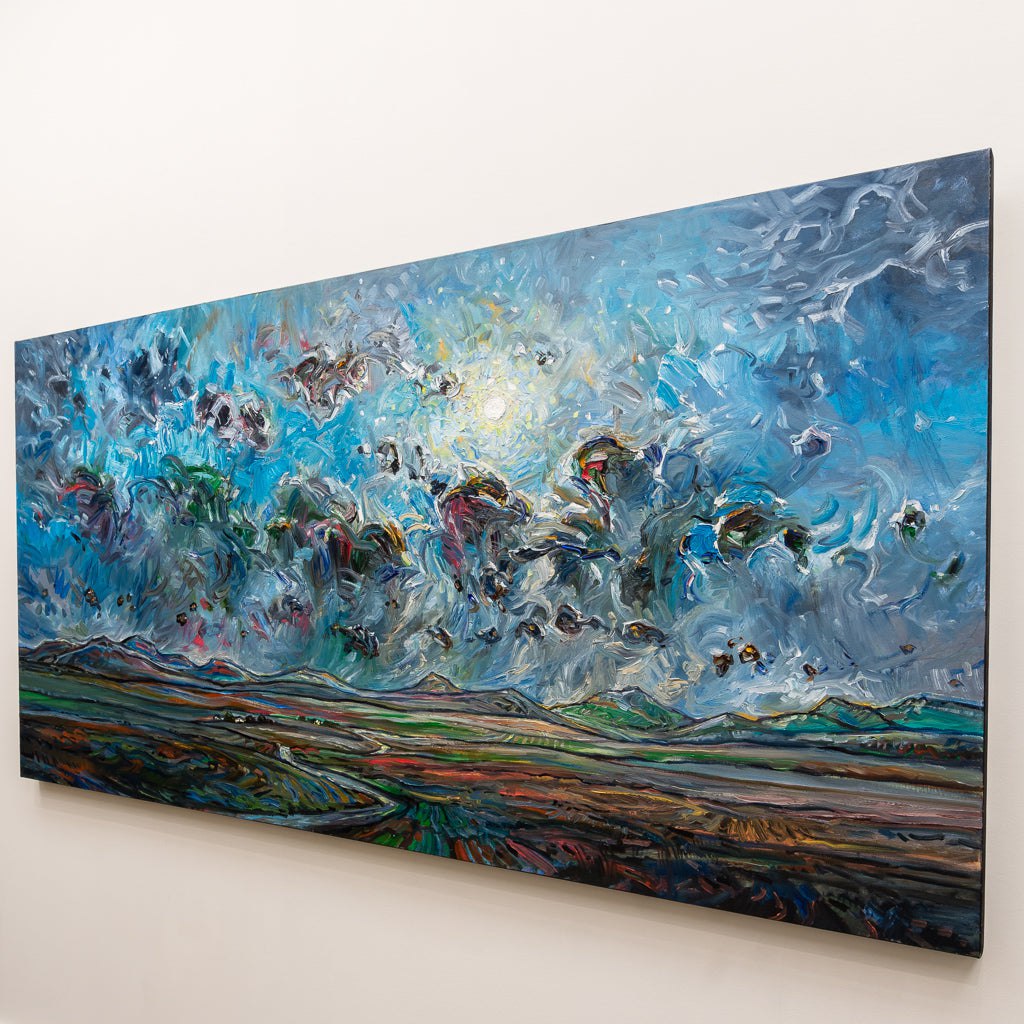 Moon Mountains | 36" x 72" Oil on Canvas Steve R. Coffey