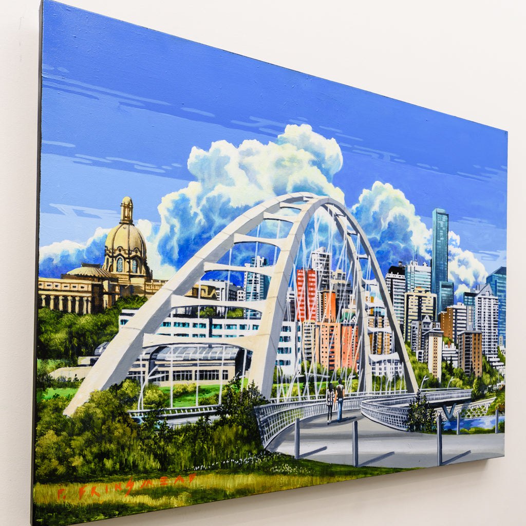 Pedestrian Walterdale | 30" x 40" Acrylic on Canvas Fraser Brinsmead