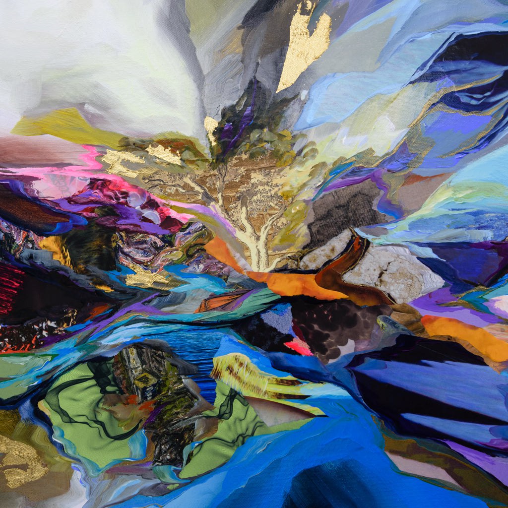 Vortex | 40" x 40" Mixed Media on canvas Annabelle Marquis