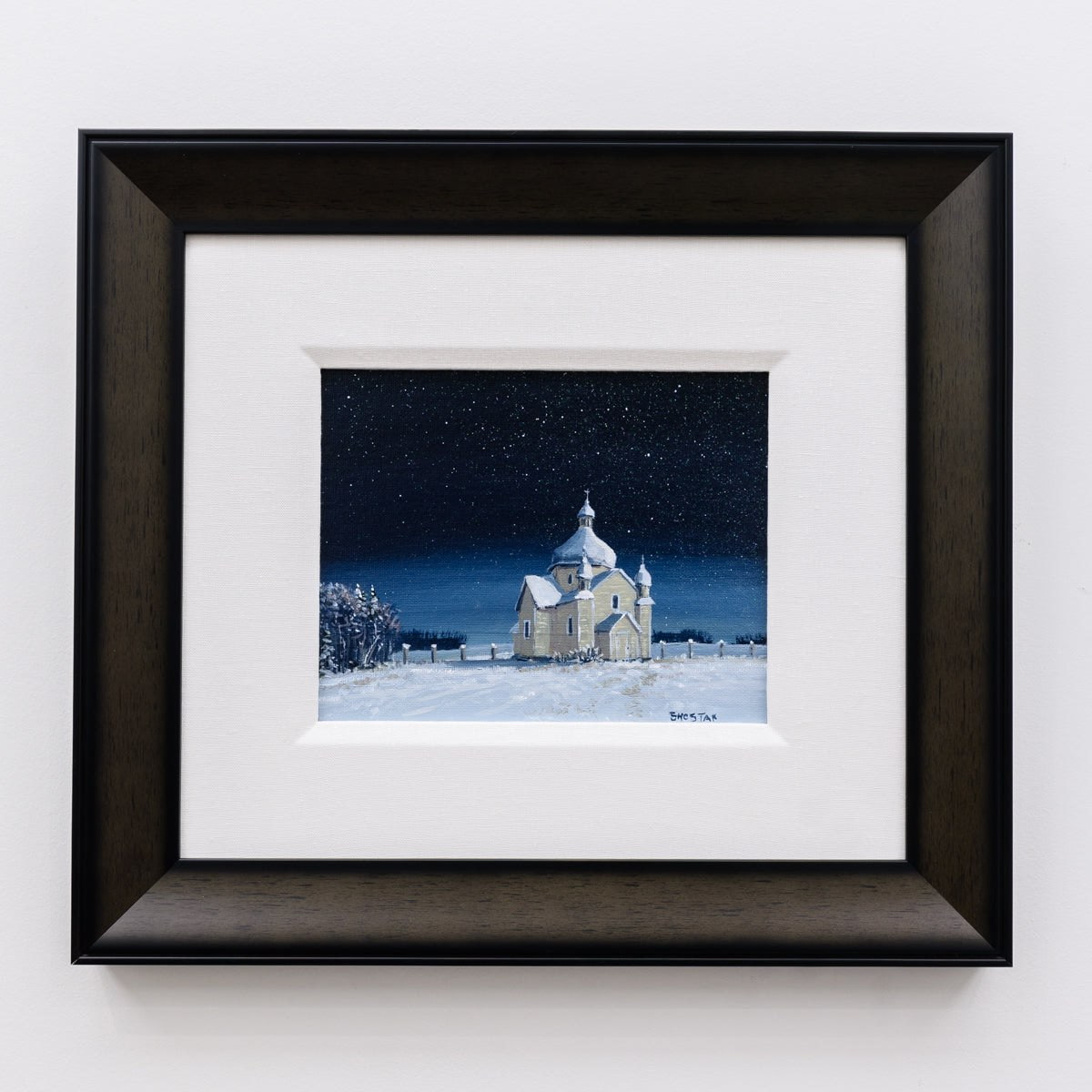 Early Pioneers Had Time to Build Their Churches | 8" x 10" Oil on Panel Peter Shostak