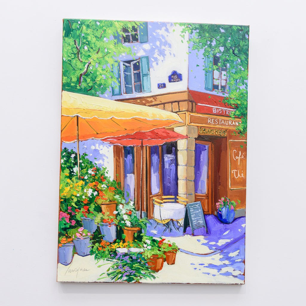 34 Rue des Roses | 28&quot; x 20&quot; Oil on Canvas Robert Savignac