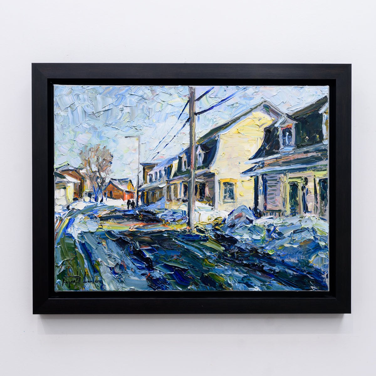 Rue de Baie St. Paul Charlevoix | 18" x 24" Oil on Canvas Raynald Leclerc