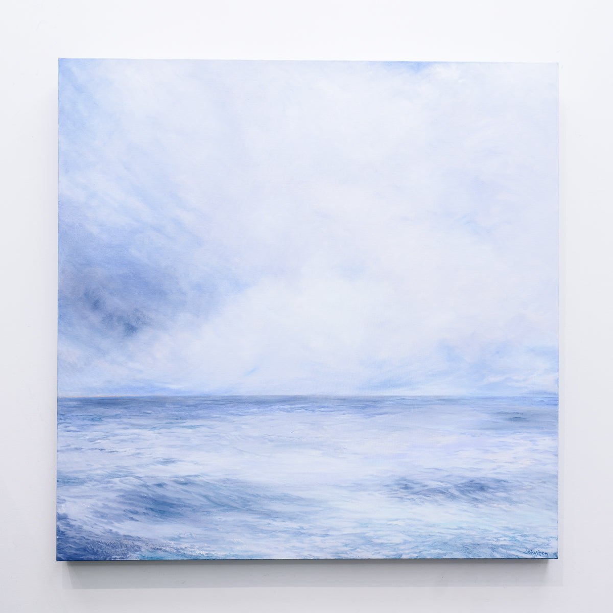 Winter Sea - Liminal | 36&quot; x 36&quot; Oil on Canvas Patricia Johnston