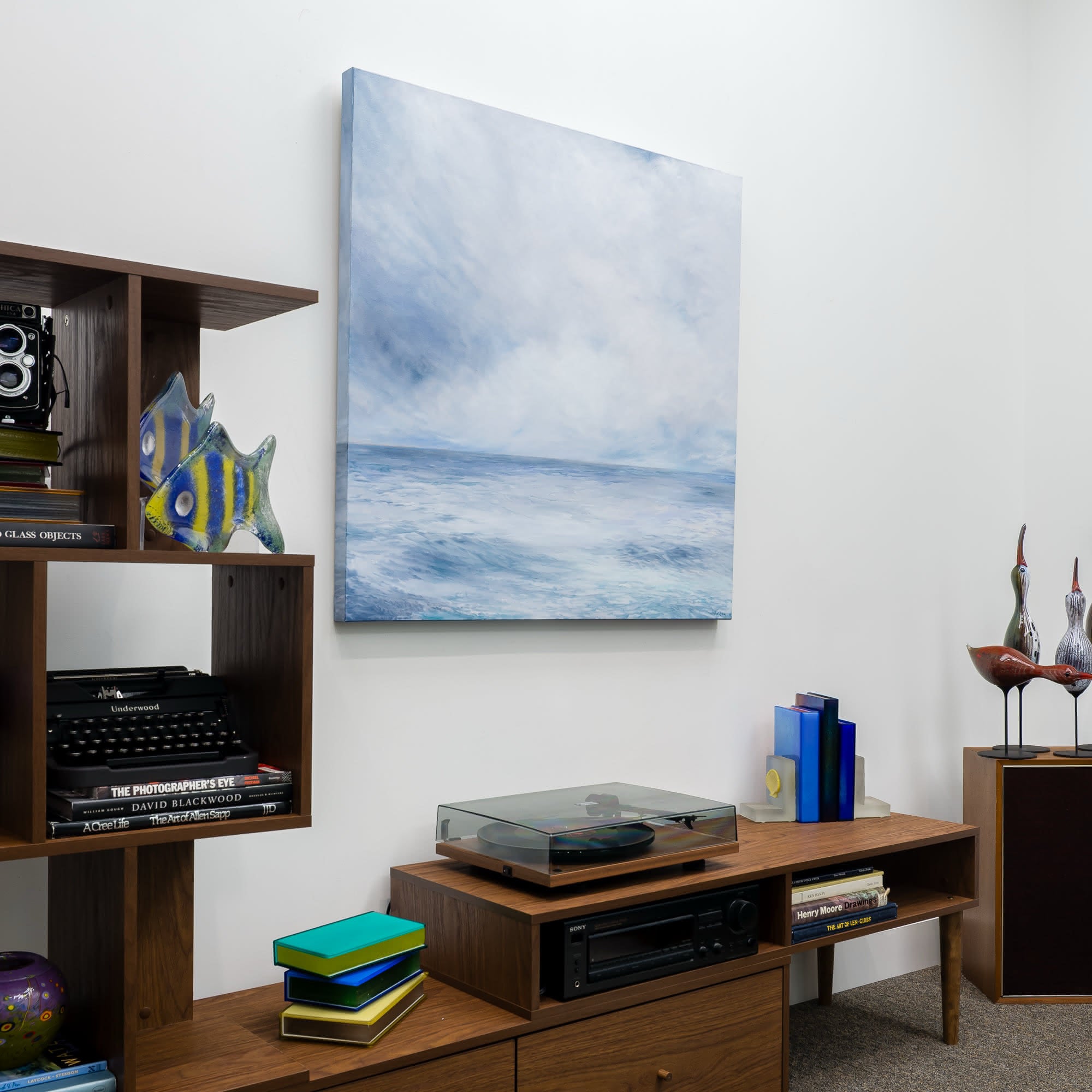 Winter Sea - Liminal | 36" x 36" Oil on Canvas Patricia Johnston