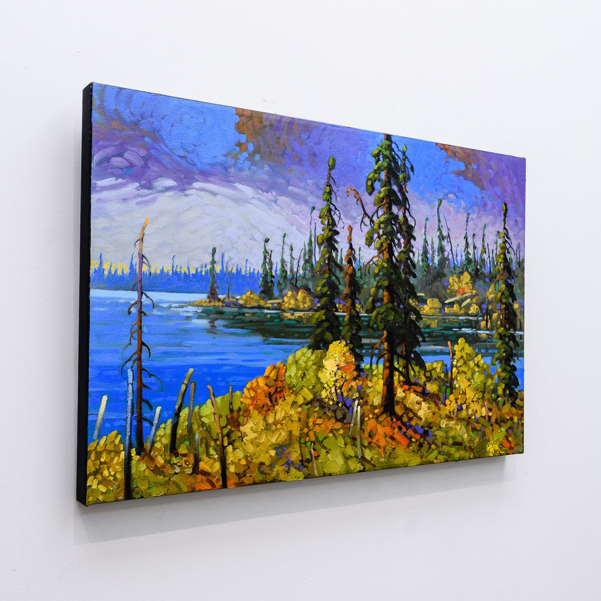 Walsh Lake Shore, NWT | 20" x 30" Oil on Canvas Rod Charlesworth