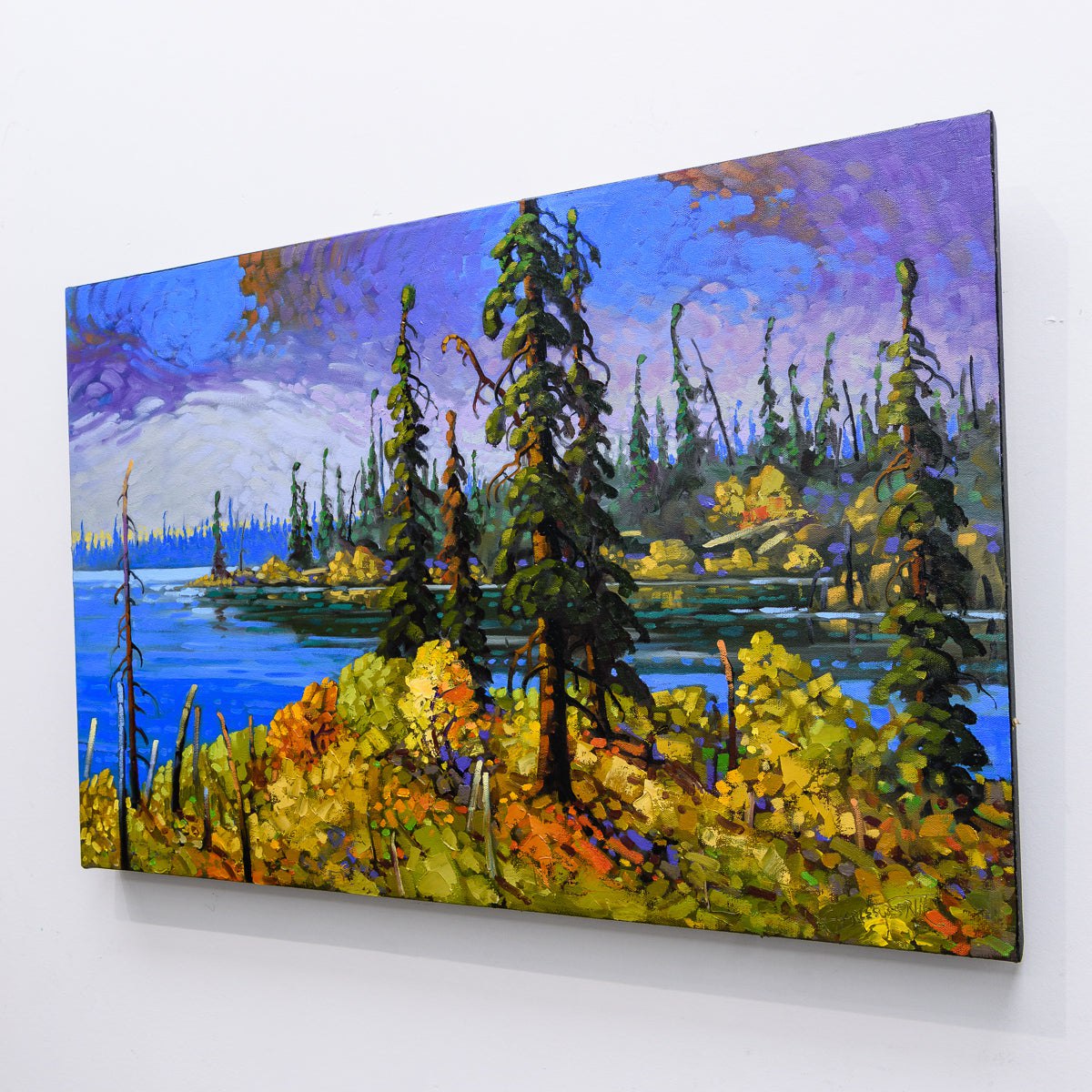 Walsh Lake Shore, NWT | 20" x 30" Oil on Canvas Rod Charlesworth