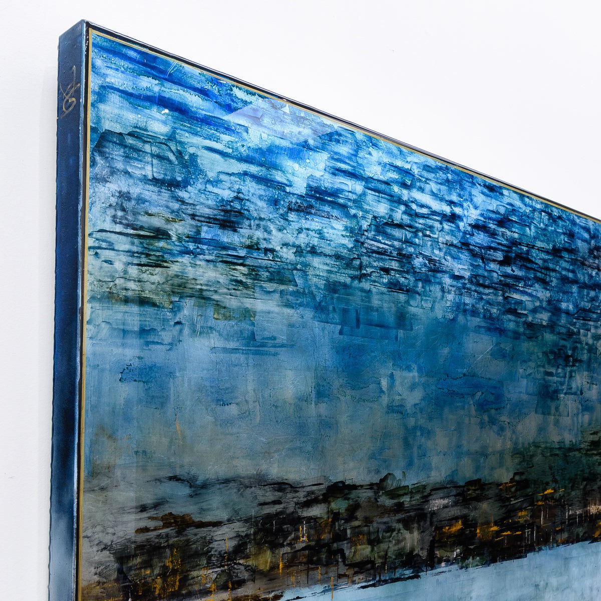 Painted From Memory | 27.5" x 60" mixed media on panel David Graff