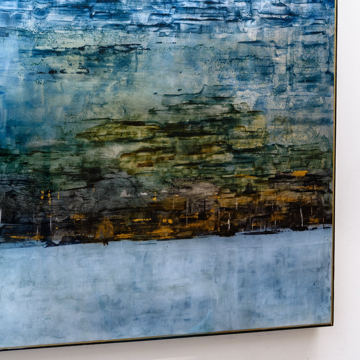 Painted From Memory | 27.5" x 60" mixed media on panel David Graff