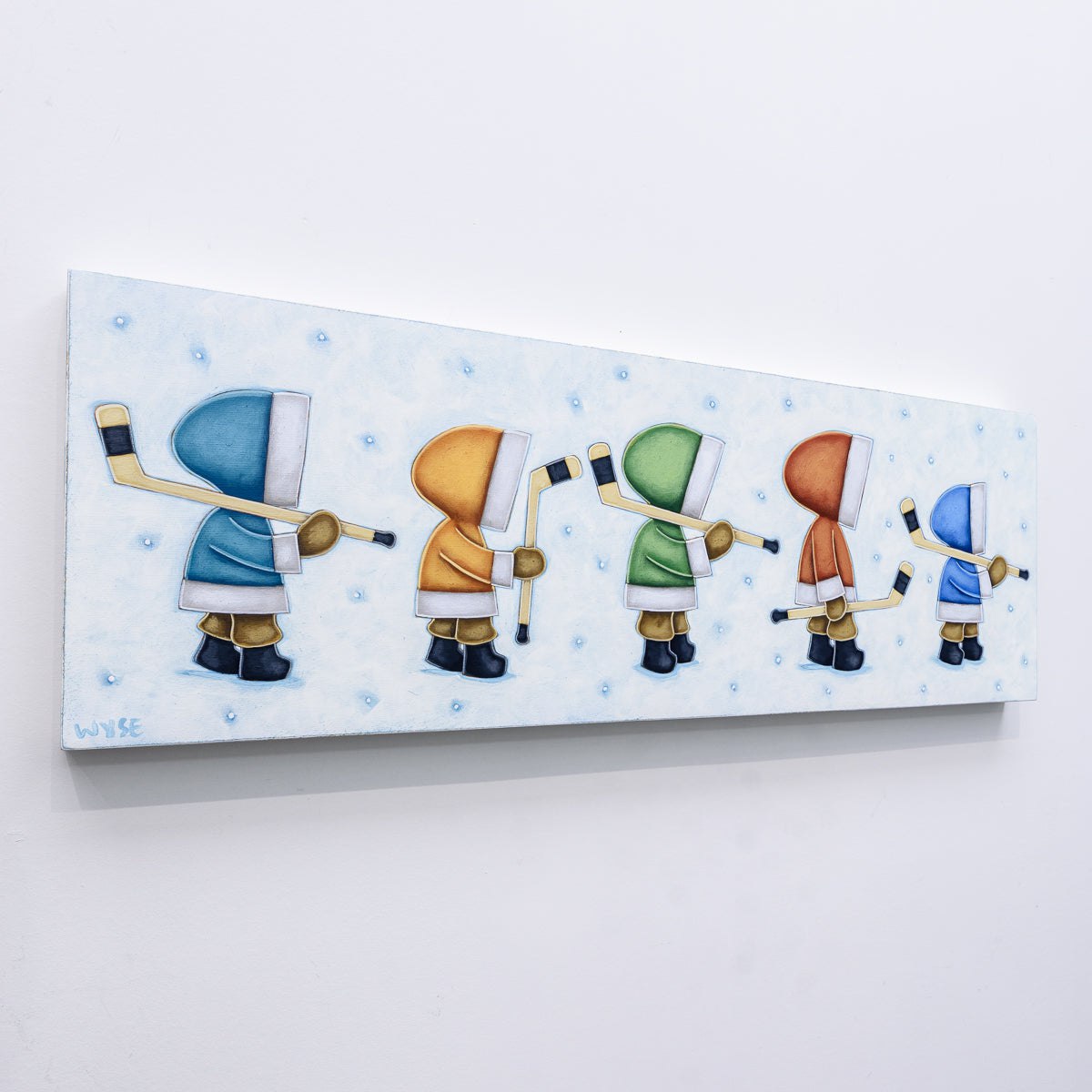 We Will Play All Day | 12" x 36" Acrylic on Birch Panel Peter Wyse