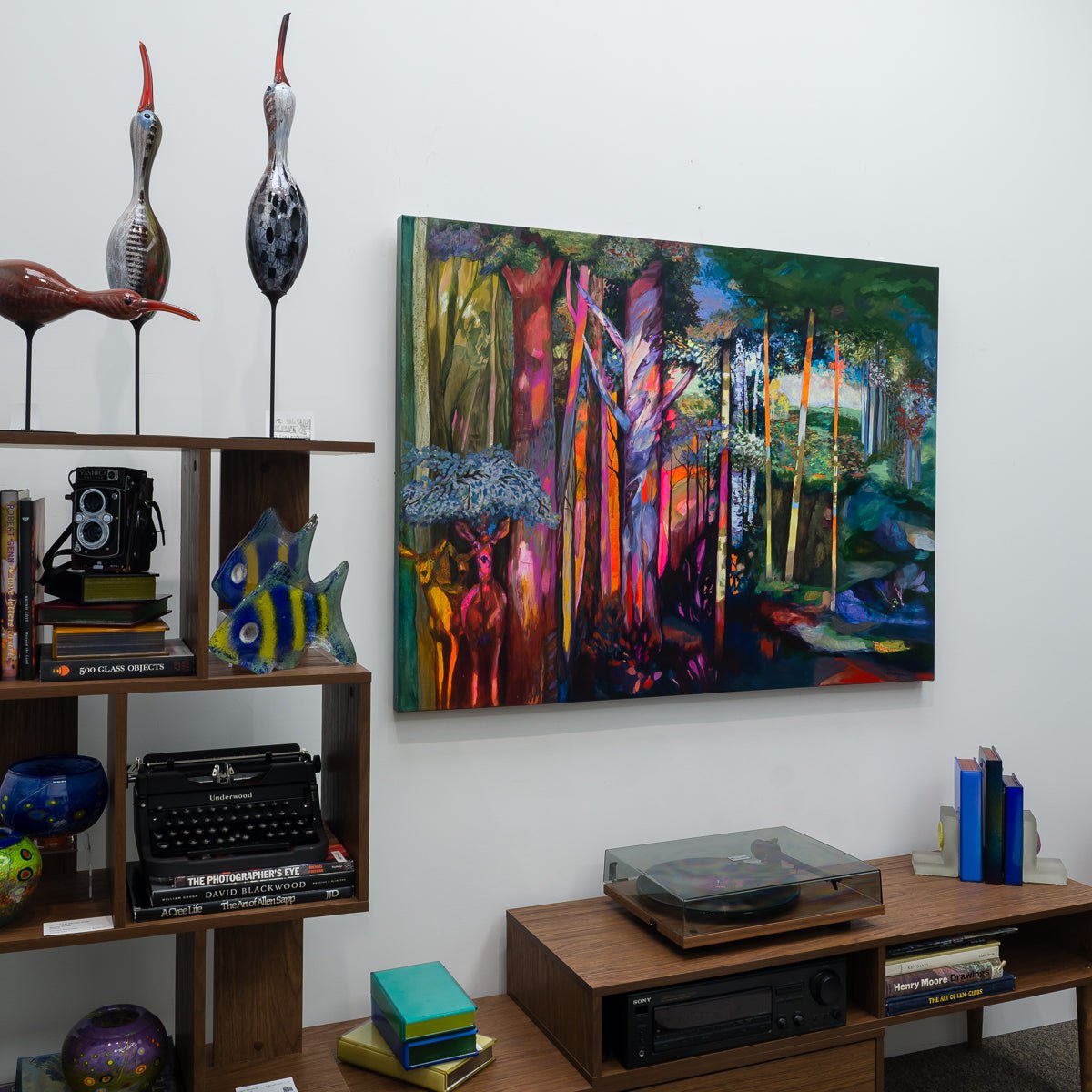 A I'Orée de Bois | 36" x 48" Mixed Media on Canvas Annabelle Marquis