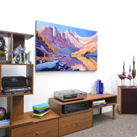 Along Lake Agnes Shoreline