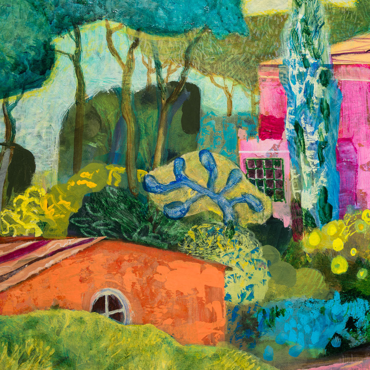 Pretty Pink Palazzo | 40" x 30" Acrylic on Canvas Paul Jorgensen