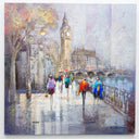 London Lights | 40" x 40" Acrylic on Canvas Irene Gendelman