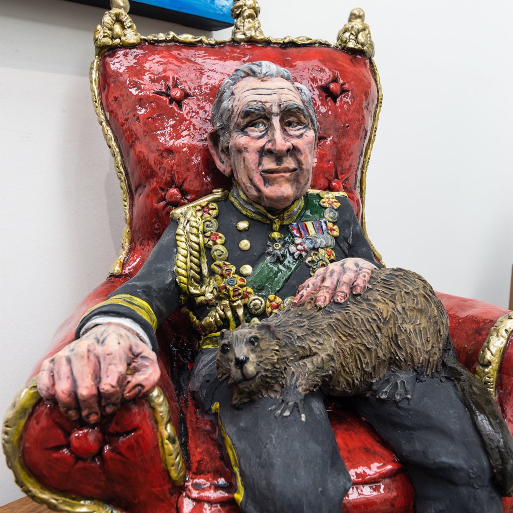Charles Considered his Monarchy | 18 x 13 x 15 Ceramic Elaine Brewer-White