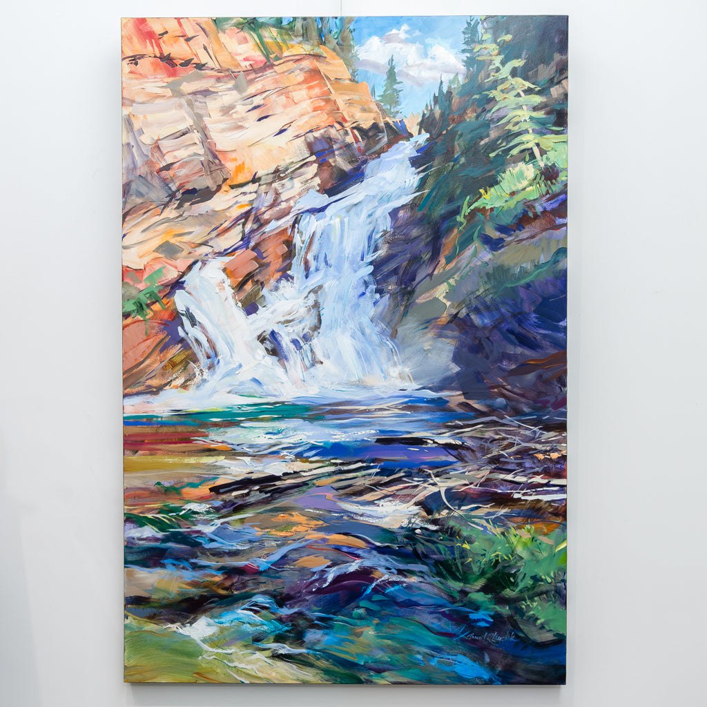 Cameron Falls Morning | 60" x 40" Acrylic on Canvas Brent Laycock RCA