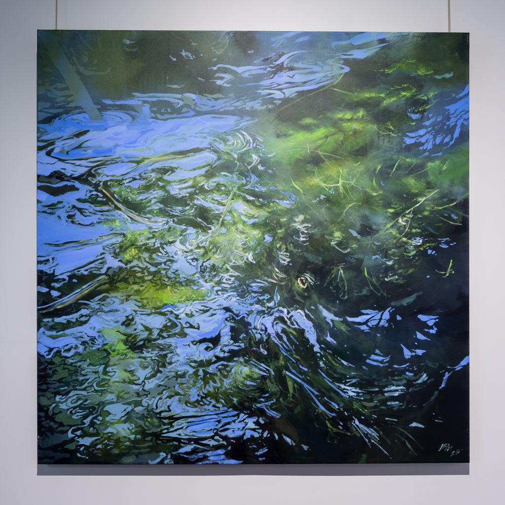 Ripple Effect | 54" x 54" Mixed Media on canvas Blu Smith