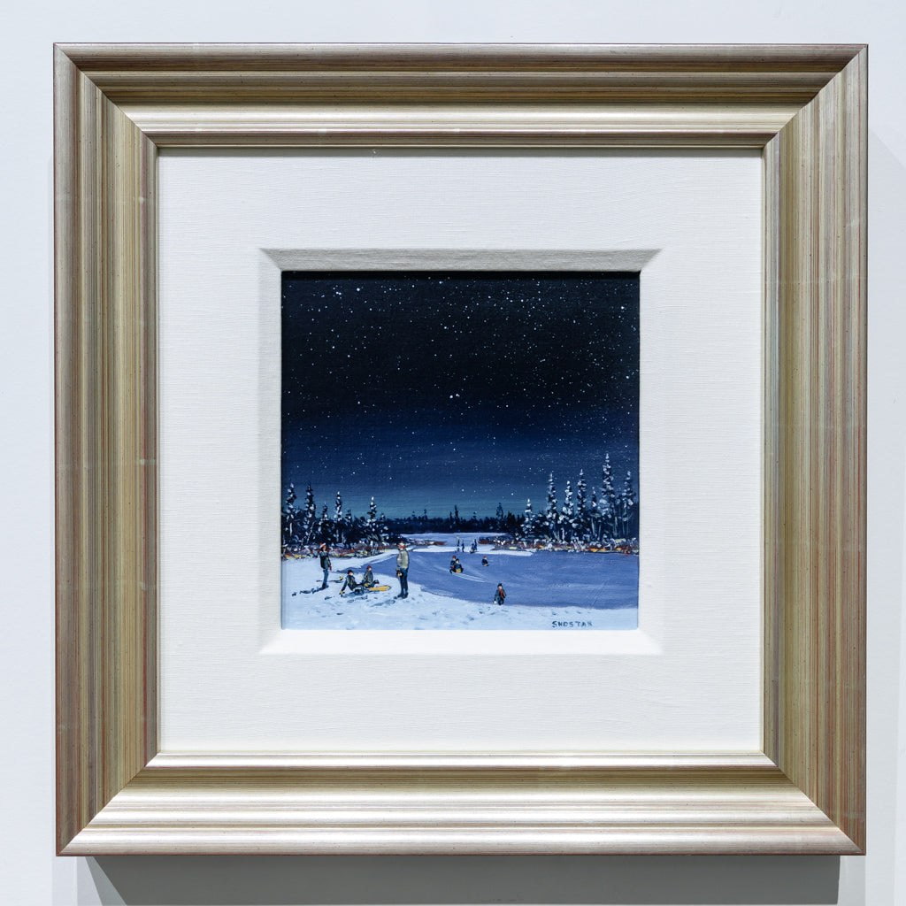 When do we have to go home? | 9" x 9" Oil on Canvas Peter Shostak