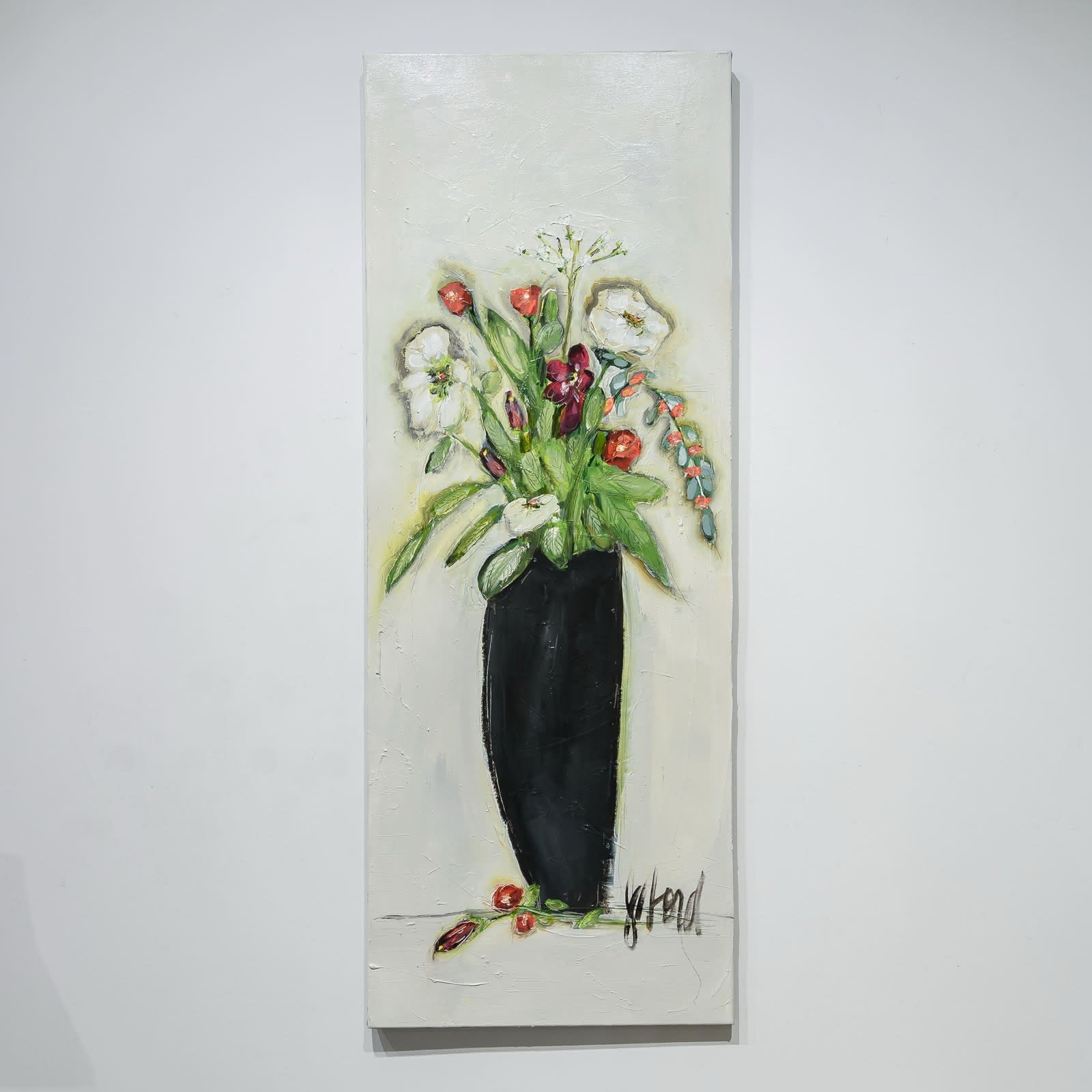 Bonheur | 48" x 18" Acrylic on Canvas Josée Lord