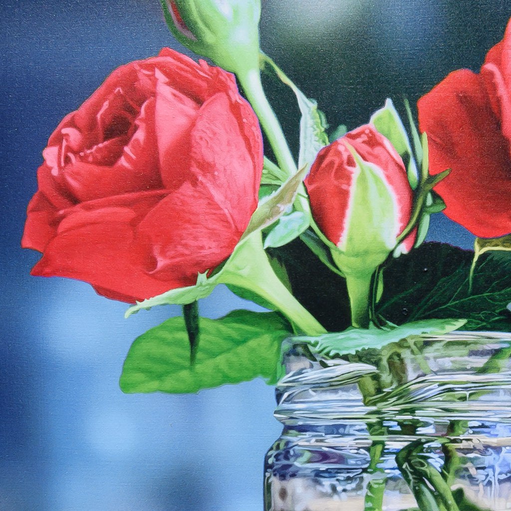 A Gathering of Roses | 12" x 12" Acrylic on Canvas Glen Semple