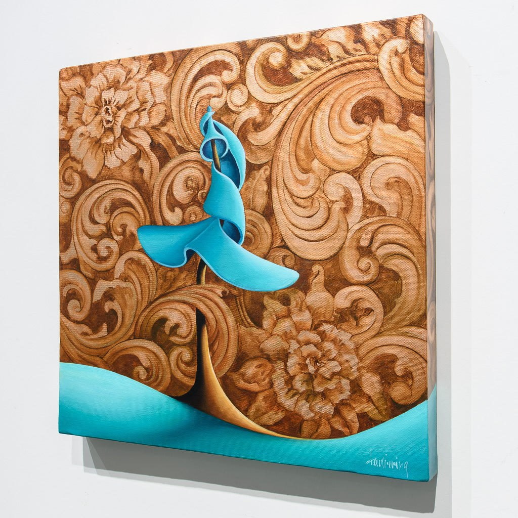 Girl | 16" x 16" Oil on Canvas Dana Irving