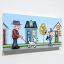 Off to the Rink | 12" x 24" Acrylic on Birch Panel Peter Wyse