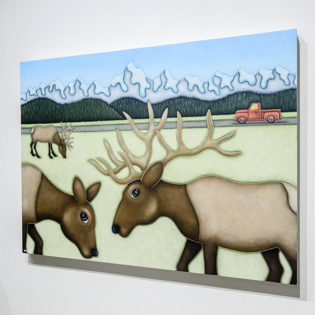 Love Going to Alberta | 30" x 40" Acrylic on Birch Panel Peter Wyse