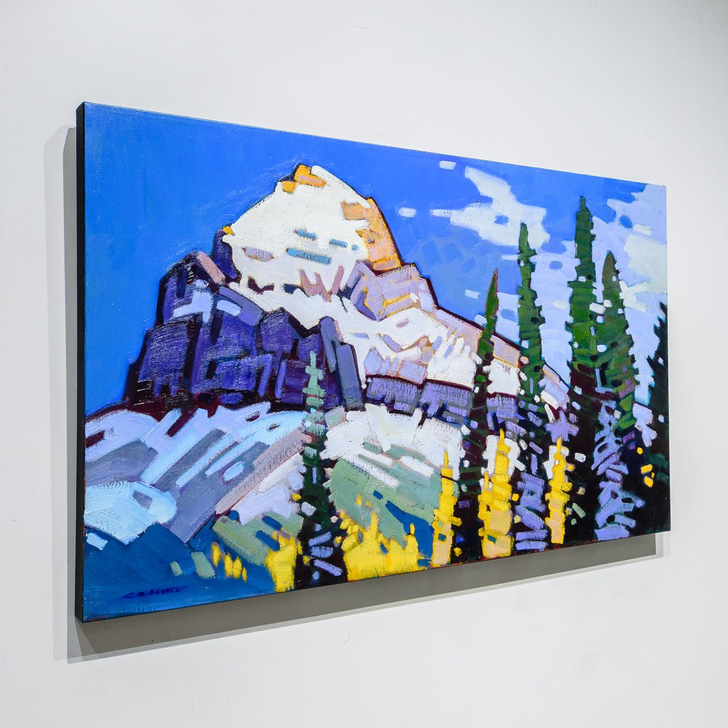 Larch Below Pilot | 24" x 40" Oil on Canvas Cameron Bird