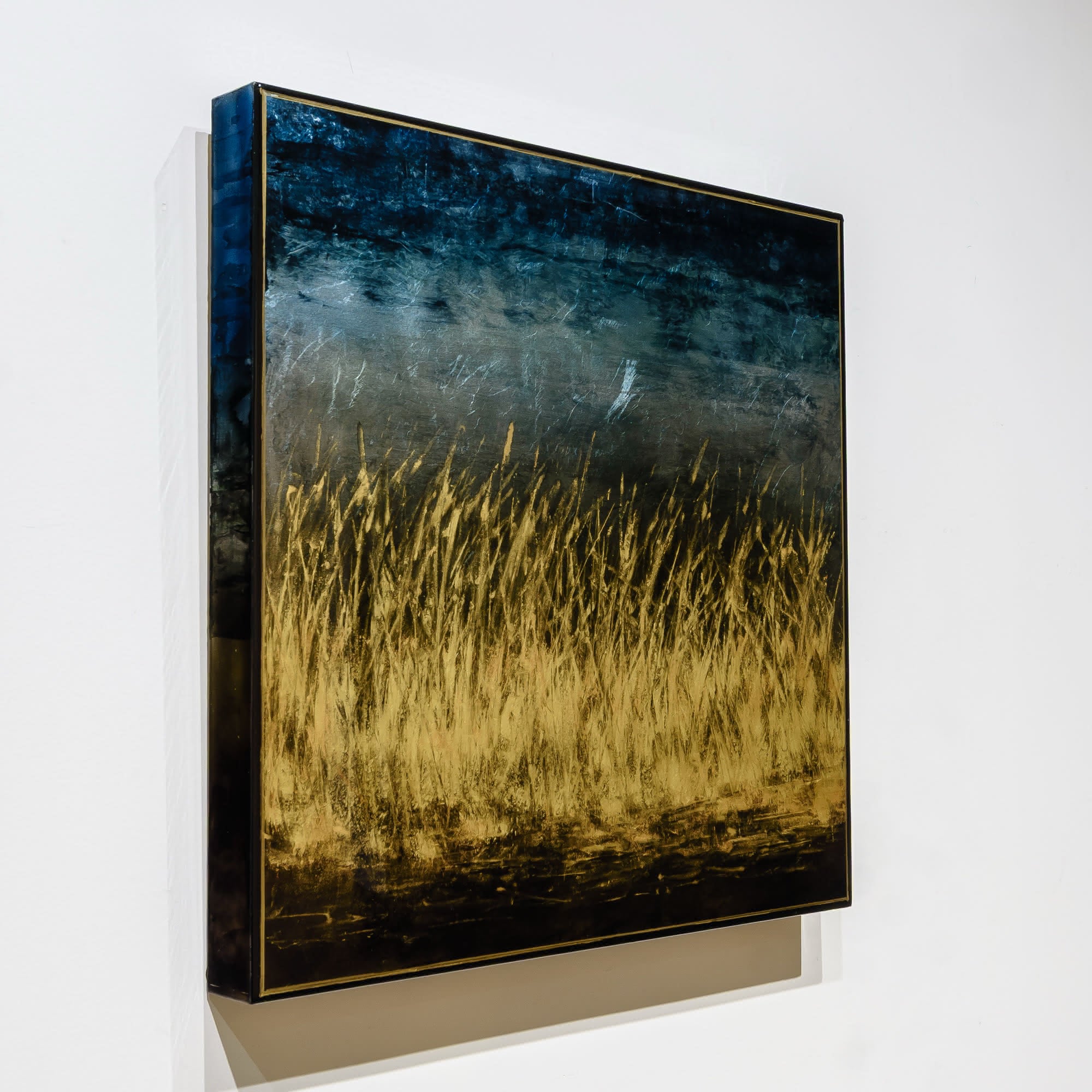 Golden Slumber  | 21.5" x 21.5" mixed media on panel David Graff