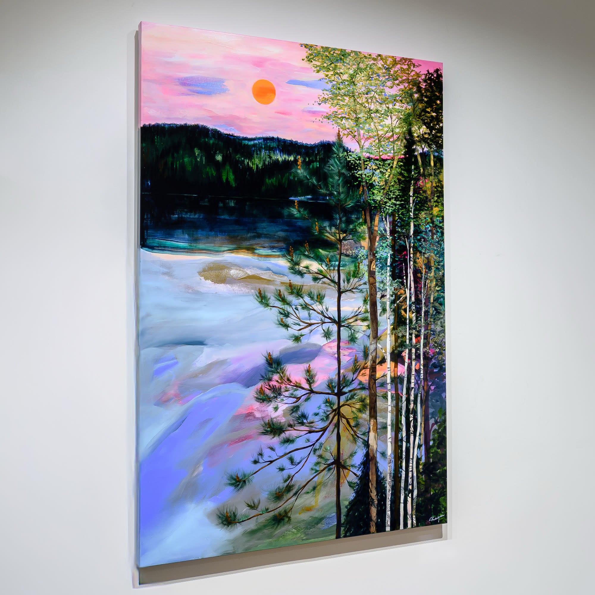 River of New Beginnings | 60" x 40" Mixed Media on Canvas Annabelle Marquis