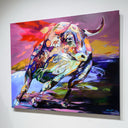 Retour su la piste | 40" x 48" Mixed Media on Canvas Annabelle Marquis