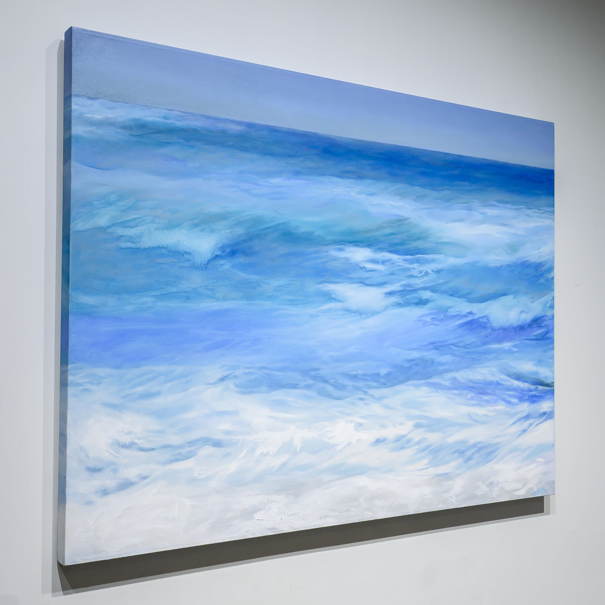 Blue Wave Spring Sea | 36" x 48" Oil on Canvas Patricia Johnston