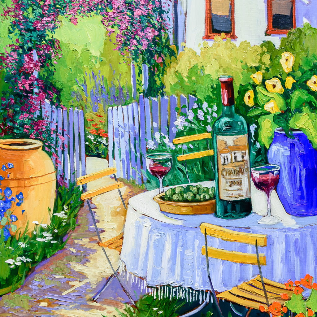 l'Apéro | 36" x 24" Oil on Canvas Robert Savignac