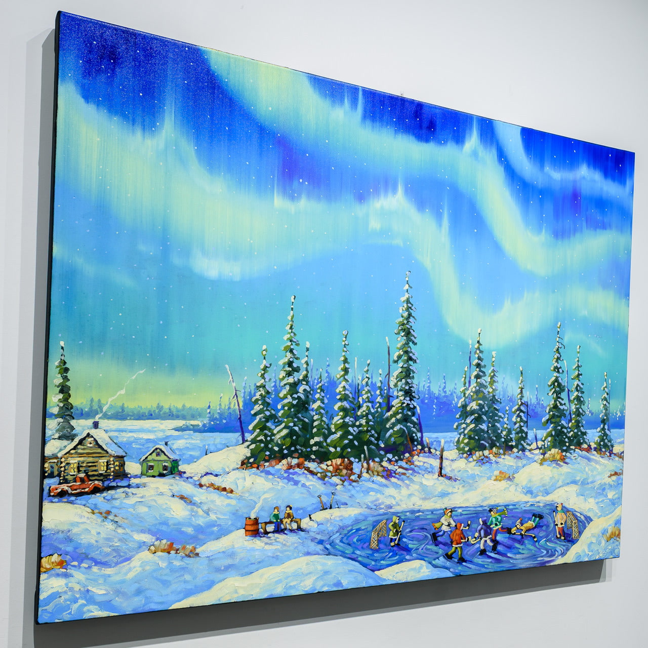 Aurora Nights | 36" x 48" Oil on Canvas Rod Charlesworth