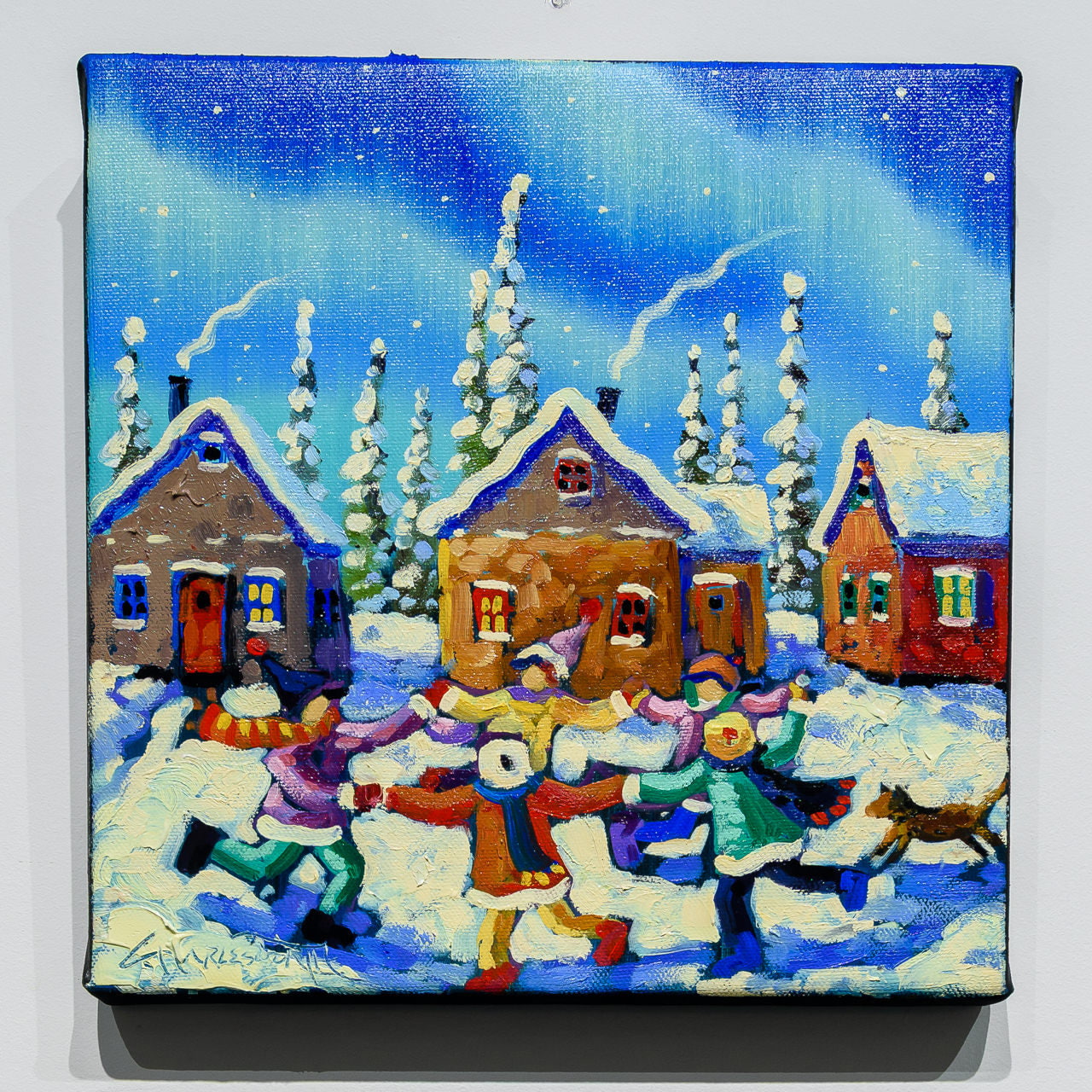 Joyous | 10" x 10" Oil on Canvas Rod Charlesworth