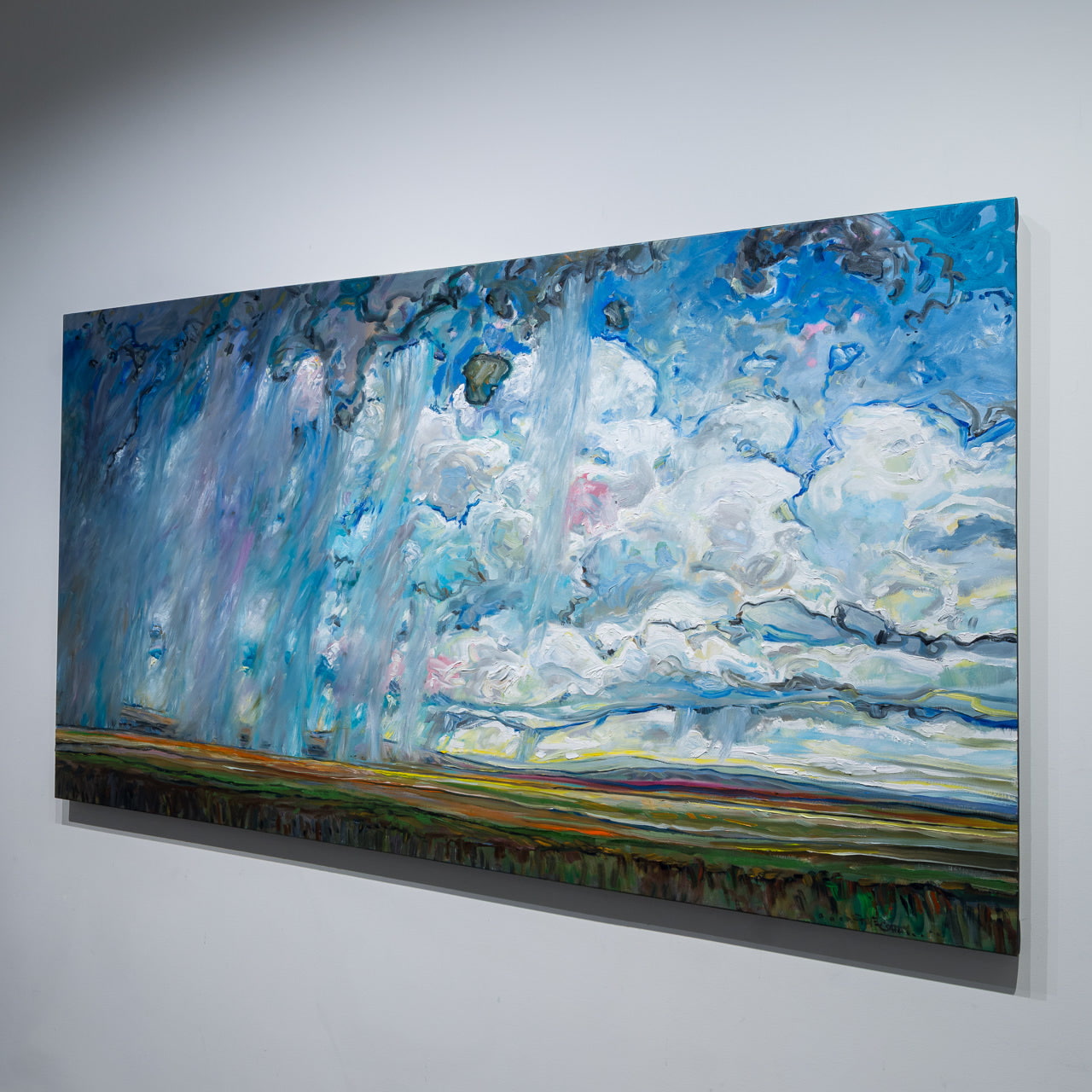 Rain March | 40" x 72" Oil on Canvas Steve R. Coffey