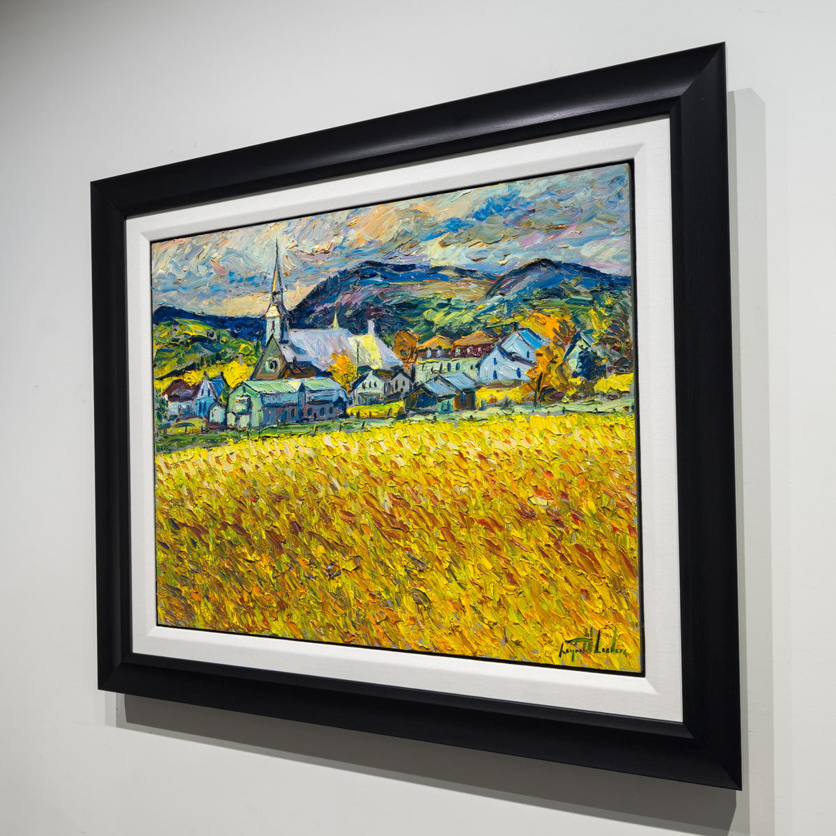 Champ de Ile Les Eboulements | 24" × 30" Oil on Board Raynald Leclerc