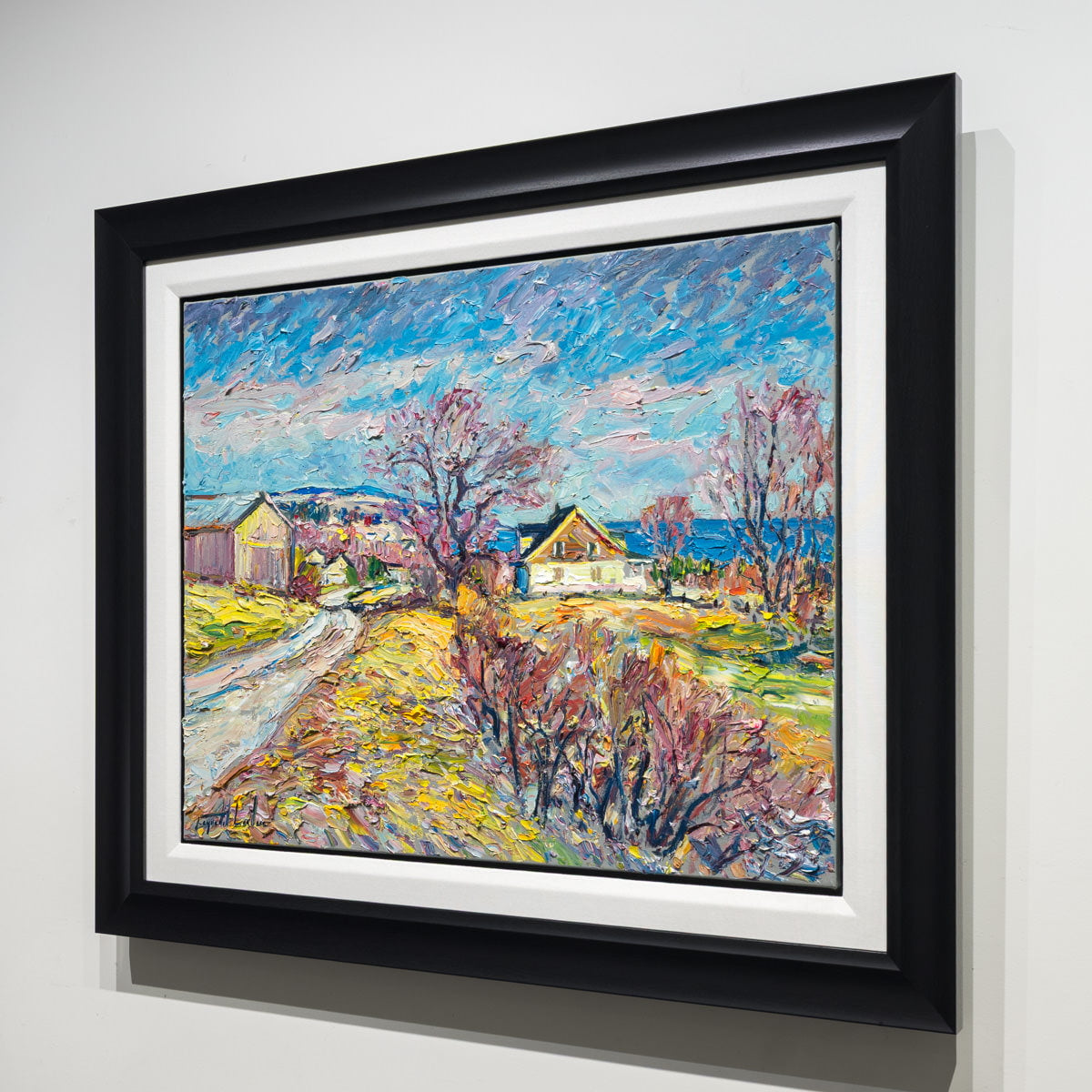 Sur le Chemin du Plateau | 24" × 30" Original Artwork Raynald Leclerc