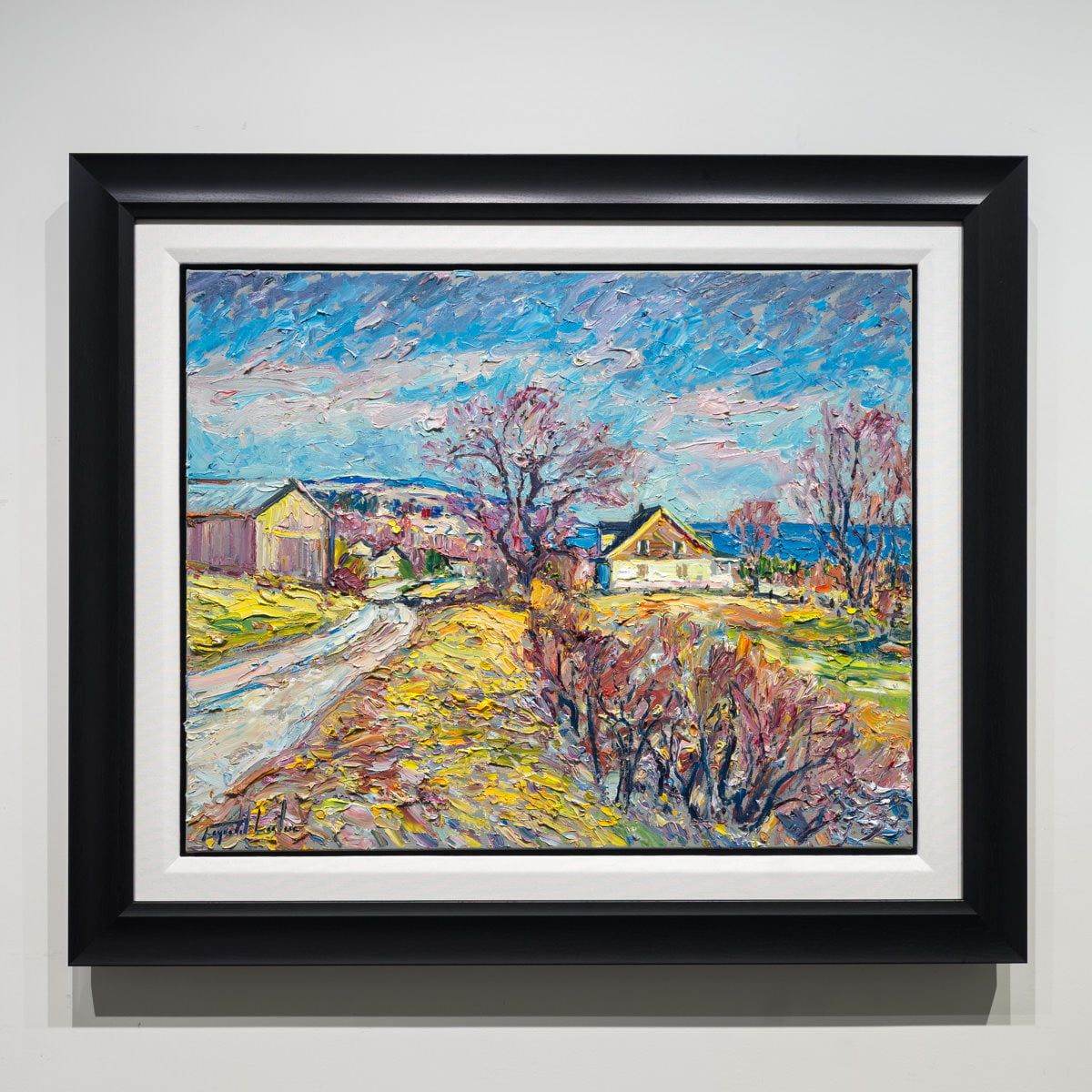 Sur le Chemin du Plateau | 24" × 30" Original Artwork Raynald Leclerc