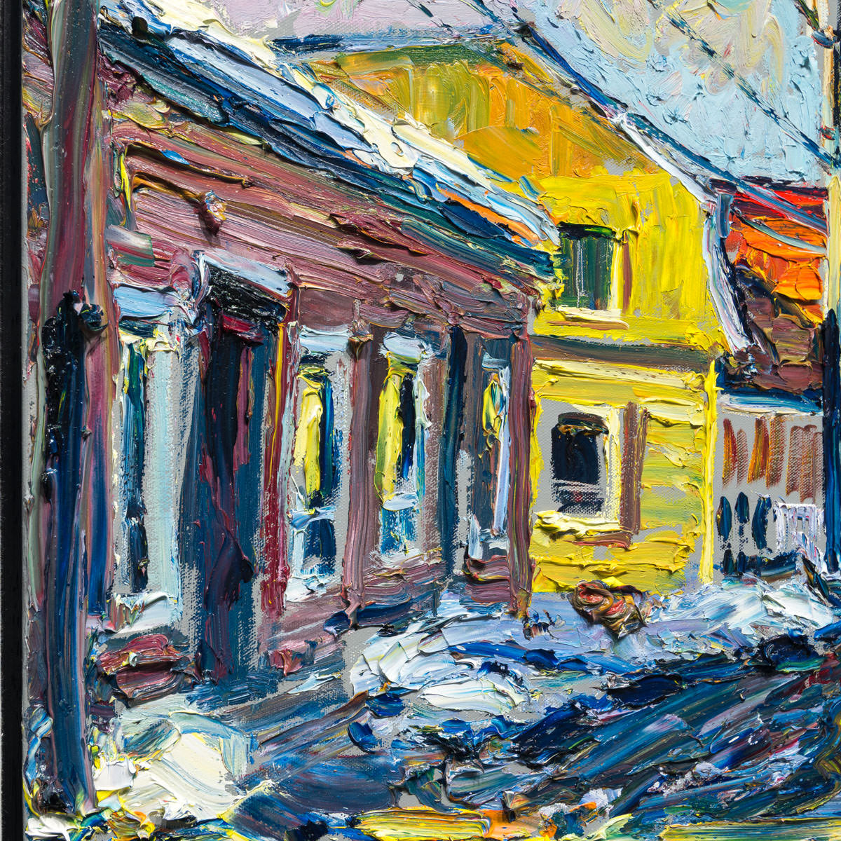 Rue de Baie St. Paul | 24" × 30" Original Artwork Raynald Leclerc