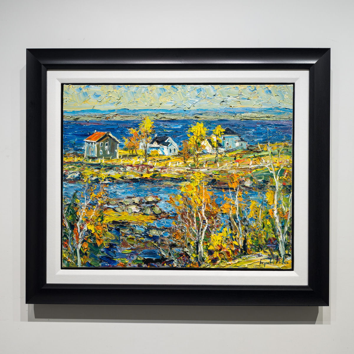 Automne a Port au Persi | 24" × 30" Original Artwork Raynald Leclerc