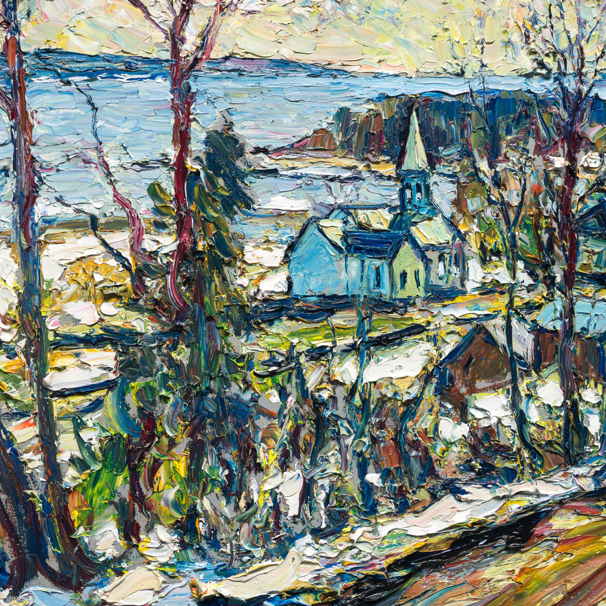 Degel a St. Joseph de la Rive | 24" × 30" Original Artwork Raynald Leclerc