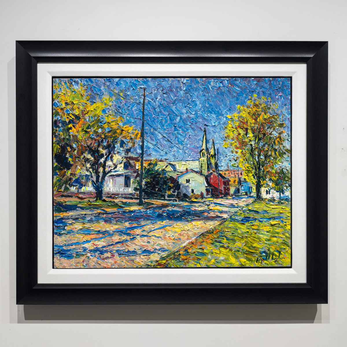 Eglise de Baie St. Paul | 24" × 30" Oil on Board Raynald Leclerc