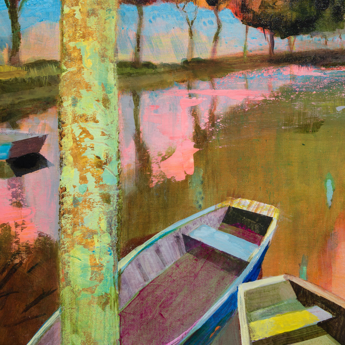 Canal du Midi | 17" x 34" Acrylic on Canvas Paul Jorgensen