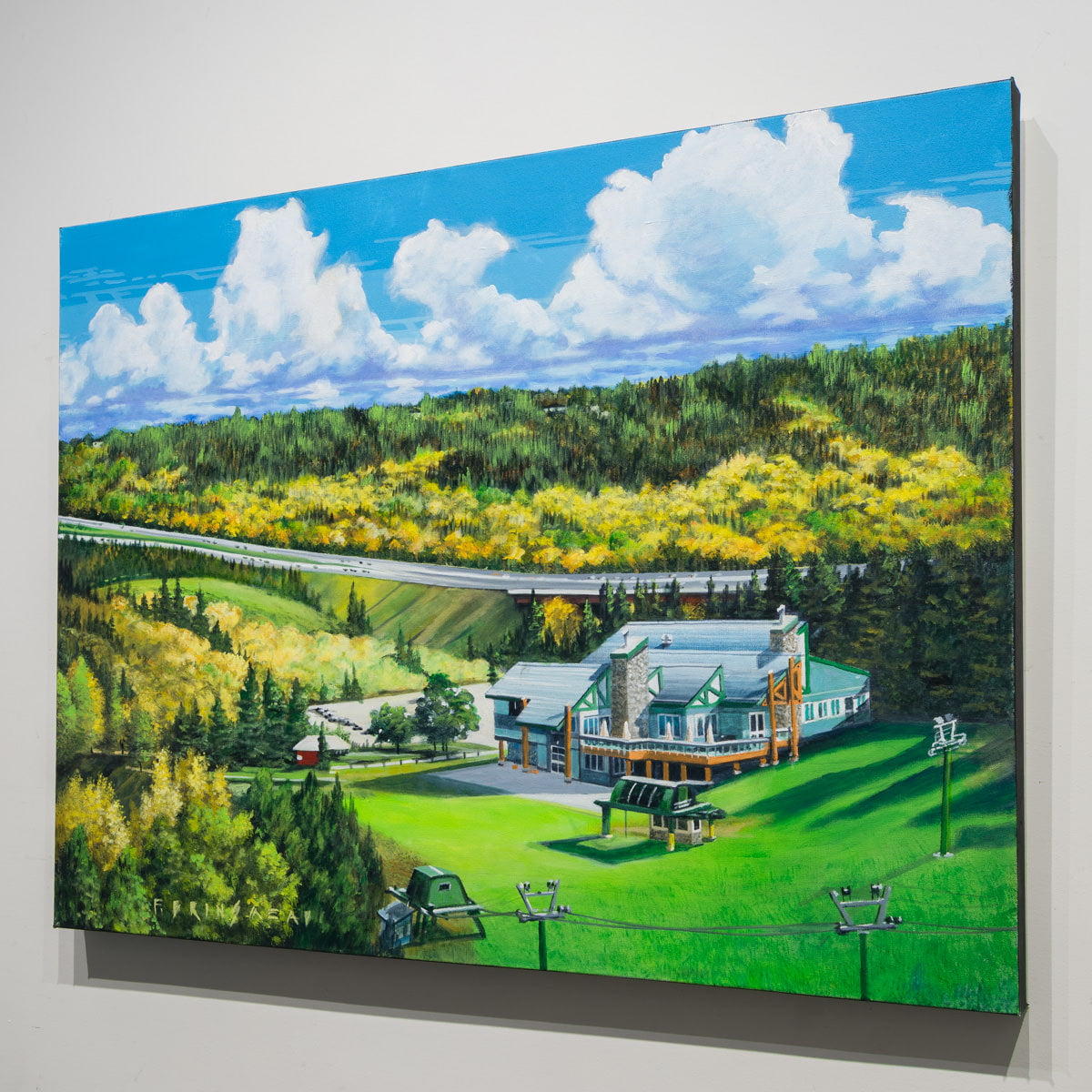 Snow Valley Fall | 30" x 40" Acrylic on Canvas Fraser Brinsmead