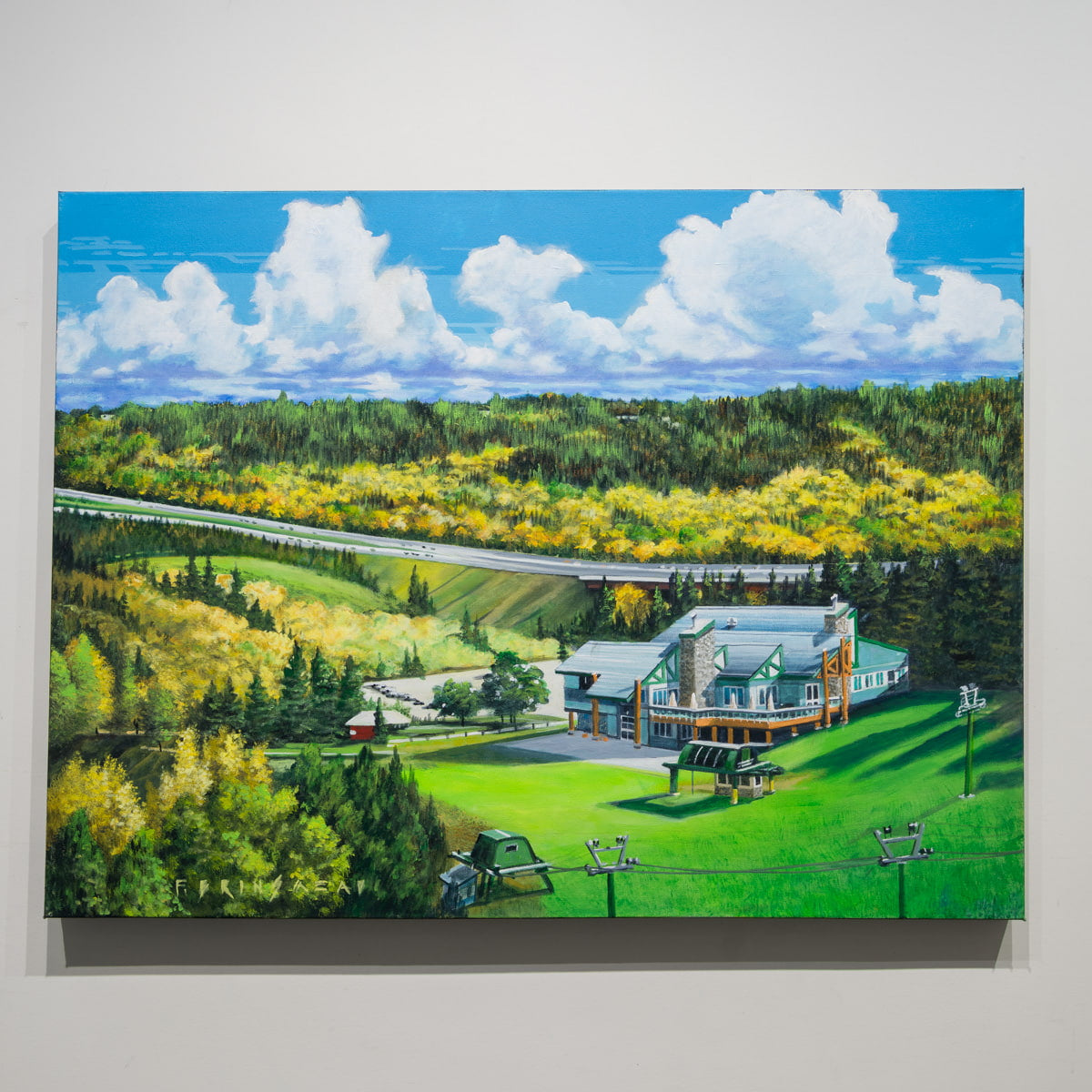 Snow Valley Fall | 30" x 40" Acrylic on Canvas Fraser Brinsmead