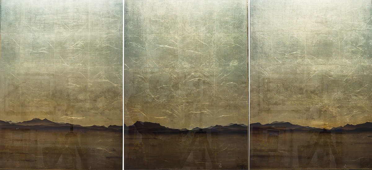 Ridgeview (Painting) | 28" x 60" Triptych Mixed Media David Graff