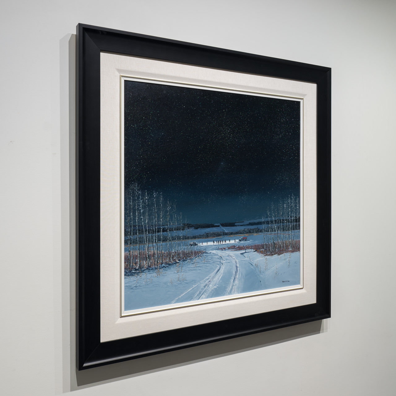 No one has to walk home | 30" x 30" Oil on Canvas Peter Shostak