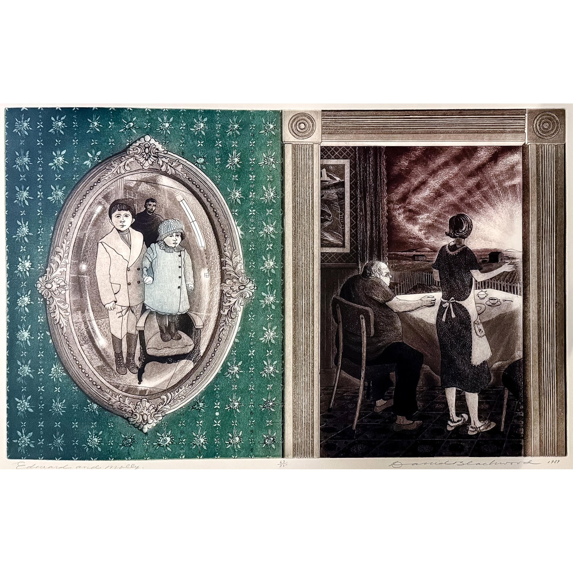 Edward and Molly | 1990 | 63 of 75 Etching with Aquatint on Paper David Blackwood