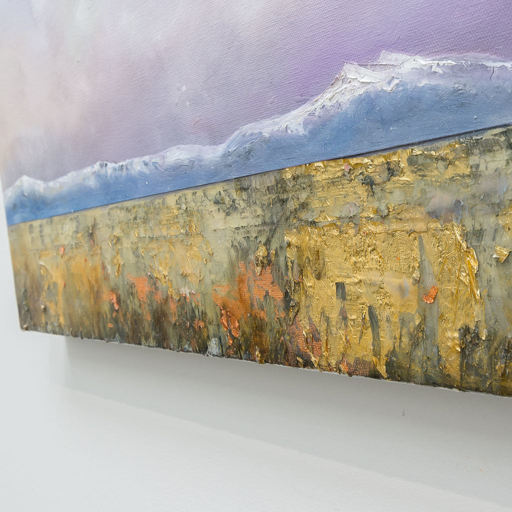 Golden Fields | 16" x 40" Oil & Mixed Media on Canvas Richard Cole